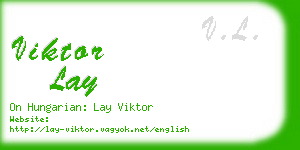 viktor lay business card